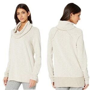 (A11) FREE PEOPLE BEACH Cocoon Cowl Neck Pullover, in Oatmeal, Size XS/S, NWT